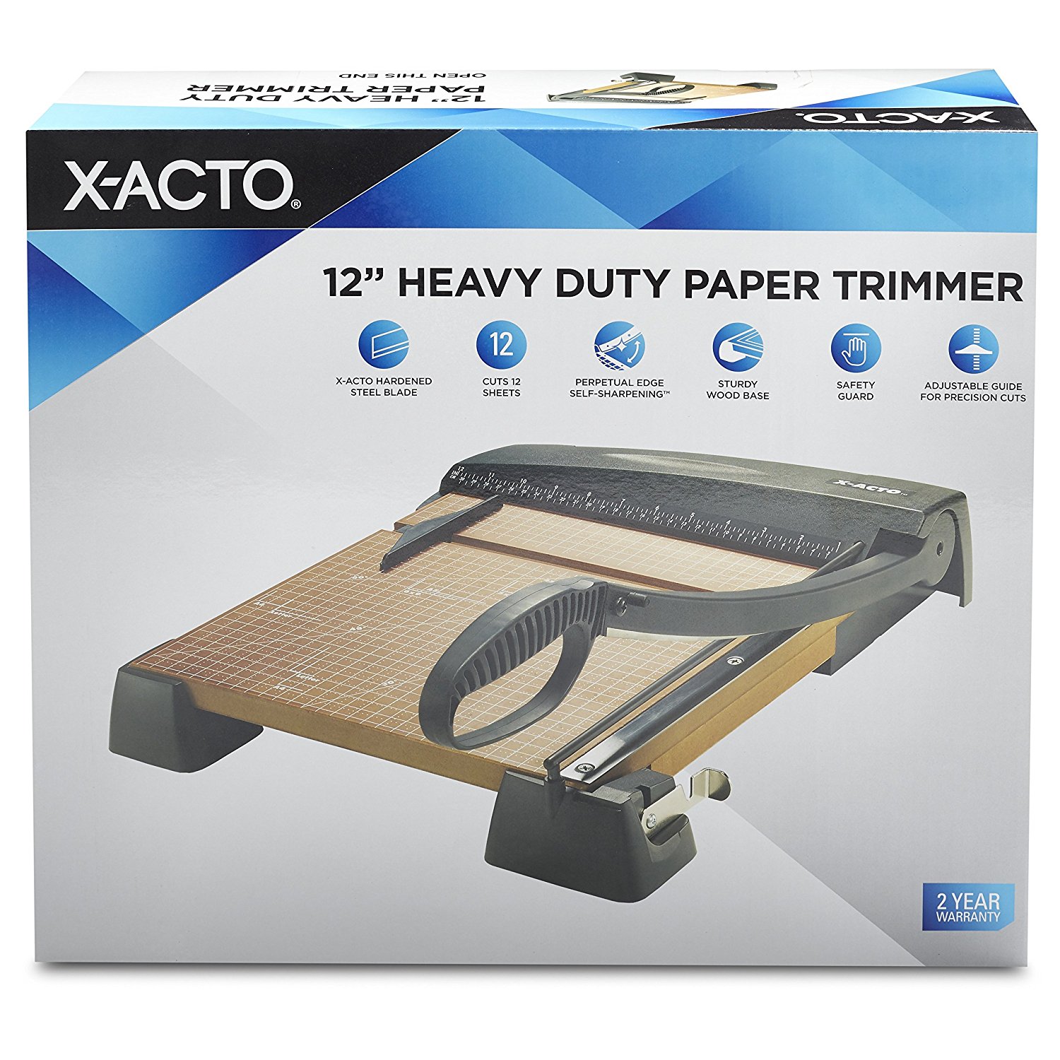 X-Acto Guillotine Trimmer HD Wood 12